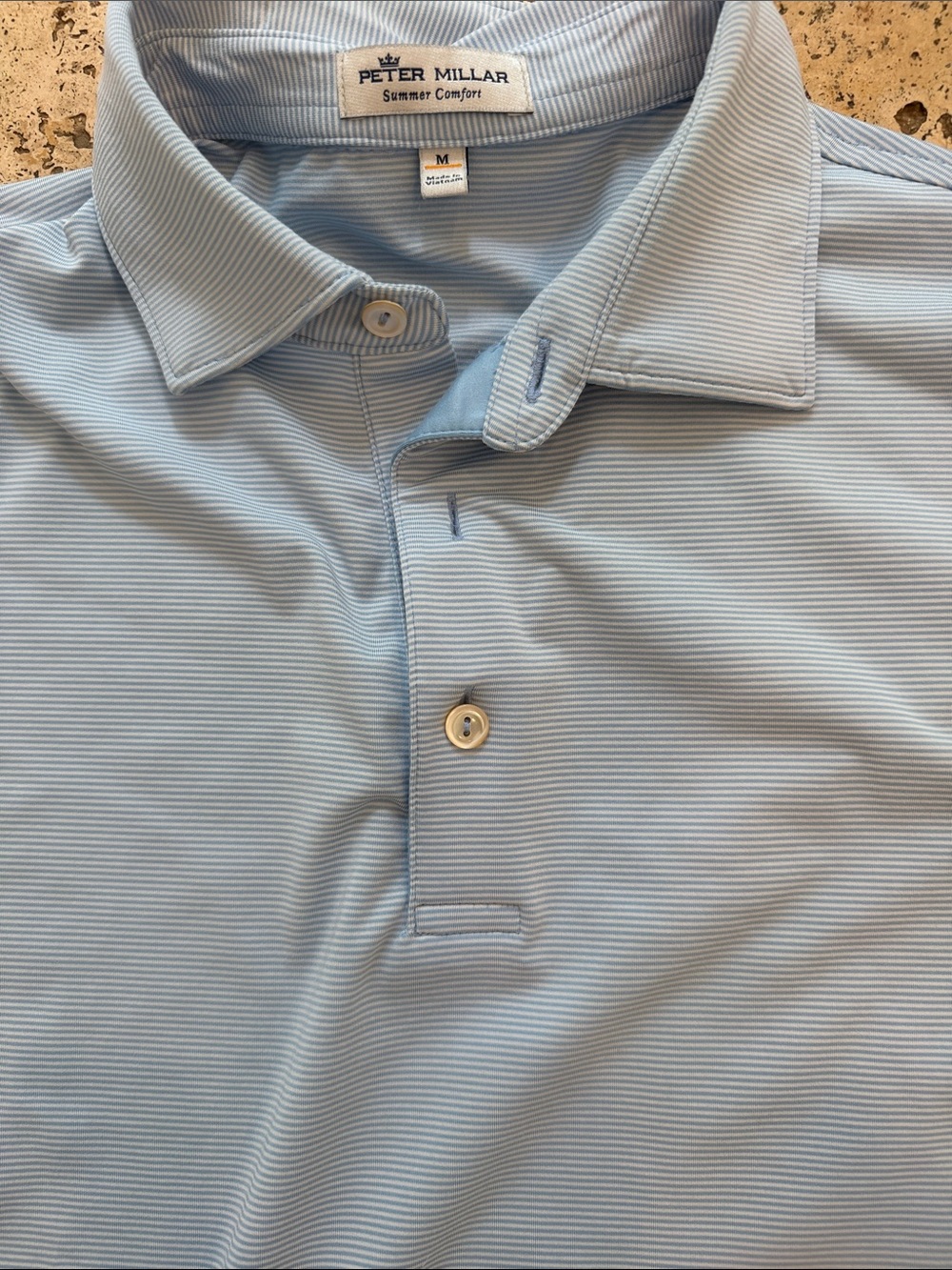 Peter Millar Pale Blue Short-Sleeve Polo - Picture 3 of 4